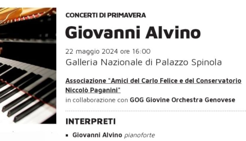 Giovanni Alvino pianoforte - CONCERTI DI PRIMAVERA