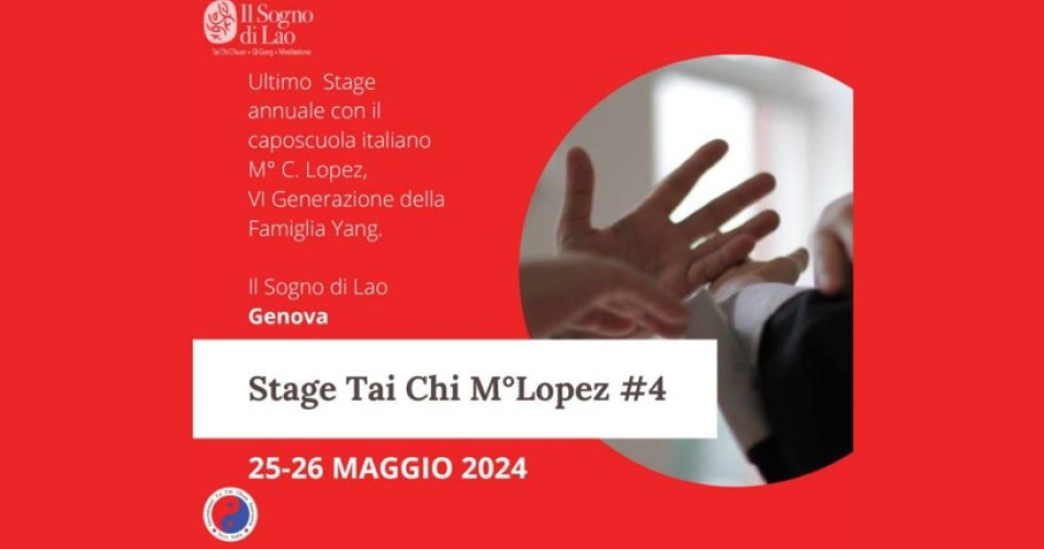 Tai Chi Chuan e Qi Gong del M° Carlo Lopez a Genova
